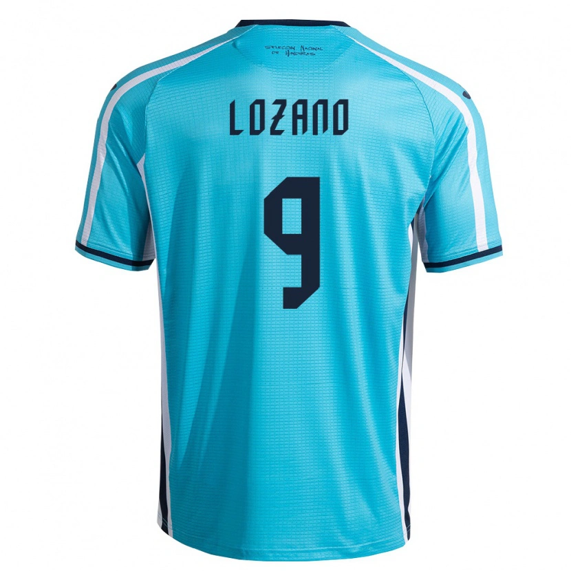 Danxen Dětské Honduras Choco Lozano #9 Nebeská Modrá Námořnická Daleko Hráčské Dresy 26-28 Dres