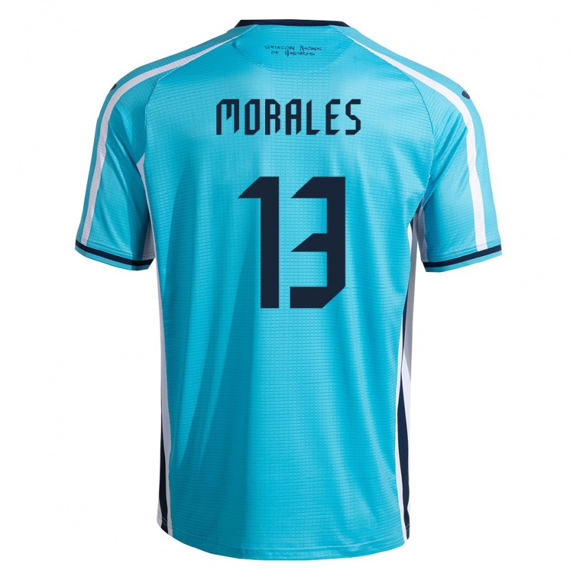 Danxen Dětské Honduras Maikol Morales #13 Nebeská Modrá Námořnická Daleko Hráčské Dresy 26-28 Dres
