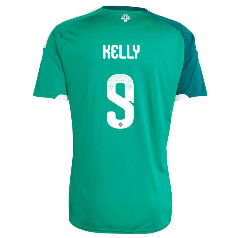 Danxen Pánské Severní Irsko Patrick Kelly #9 Zelená Bílá Domů Hráčské Dresy 26-28 Dres