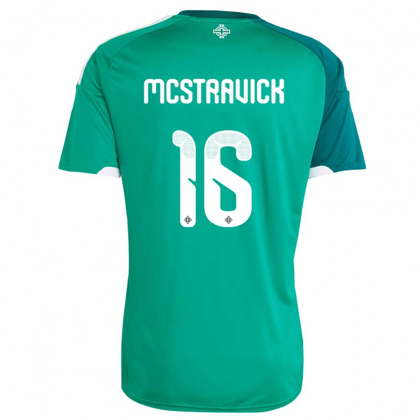 Danxen Pánské Severní Irsko Liam Mcstravick #16 Zelená Bílá Domů Hráčské Dresy 26-28 Dres