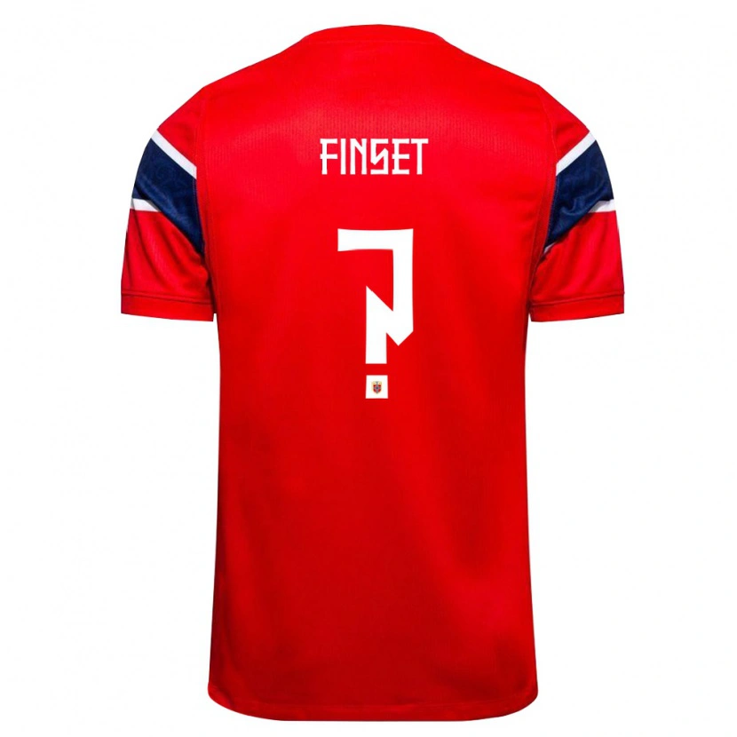 Danxen Pánské Norsko Nikolai Finset #0 Červená Námořnická Bílá Domů Hráčské Dresy 26-28 Dres