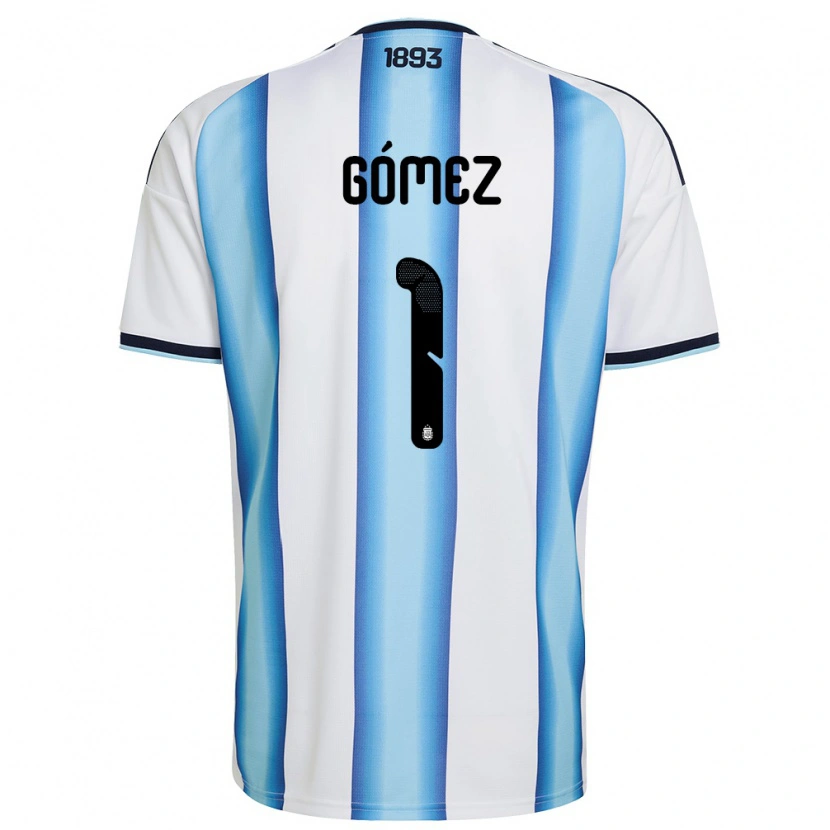 Danxen Pánské Argentina Francisco Gomez #1 Bílá Nebeská Modrá Námořnická Domů Hráčské Dresy 26-28 Dres