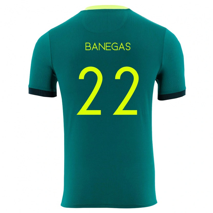 Danxen Pánské Bolívie Rodrigo Banegas #22 Zelená Žlutá Černá Domů Hráčské Dresy 26-28 Dres