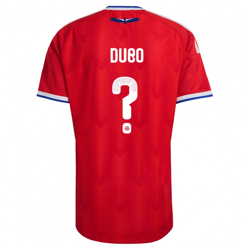 Danxen Pánské Chile Alexander Dubó #0 Červená Bílá Modrá Domů Hráčské Dresy 26-28 Dres