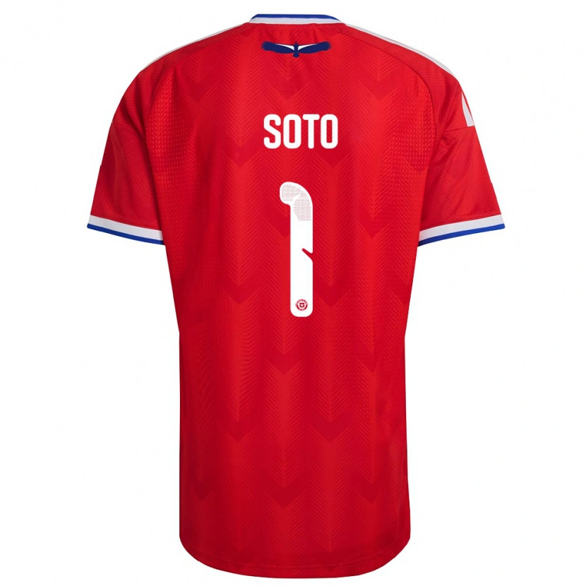 Danxen Pánské Chile Fernando Soto #1 Červená Bílá Modrá Domů Hráčské Dresy 26-28 Dres