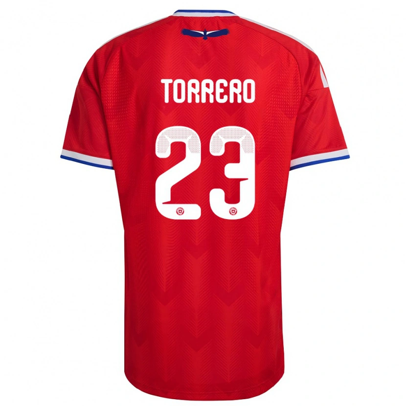 Danxen Pánské Chile Ryann Torrero #23 Červená Bílá Modrá Domů Hráčské Dresy 26-28 Dres