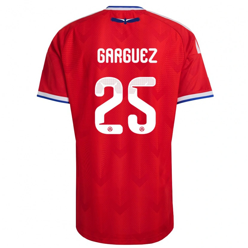 Danxen Pánské Chile Ian Garguez #25 Červená Bílá Modrá Domů Hráčské Dresy 26-28 Dres