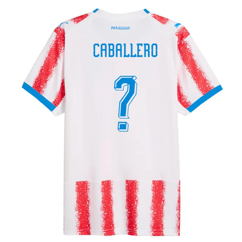 Danxen Pánské Paraguay Gustavo Caballero #0 Bílá Červená Modrá Domů Hráčské Dresy 26-28 Dres