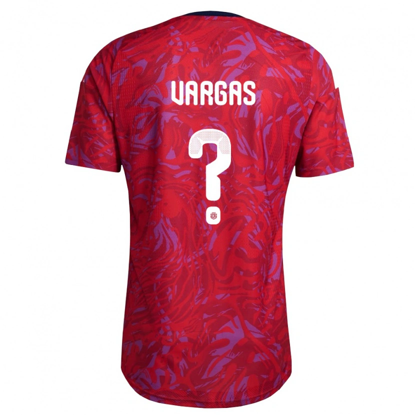 Danxen Pánské Kostarika Matías Vargas #0 Červená Fialová Námořnická Domů Hráčské Dresy 26-28 Dres