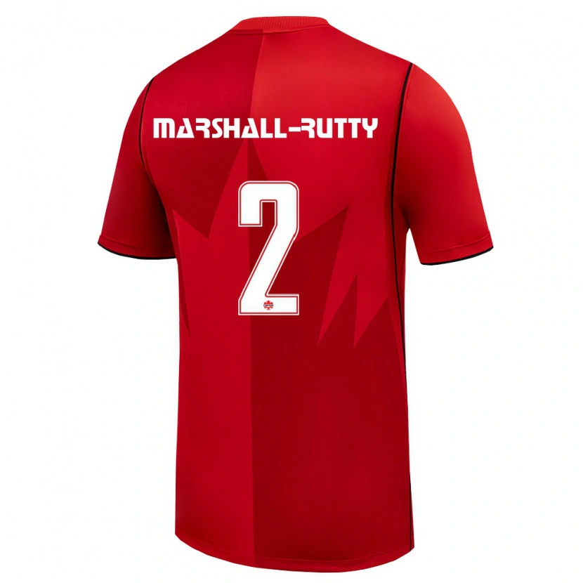 Danxen Pánské Kanada Jahkeele Marshall-Rutty #2 Červená Bílá Domů Hráčské Dresy 26-28 Dres
