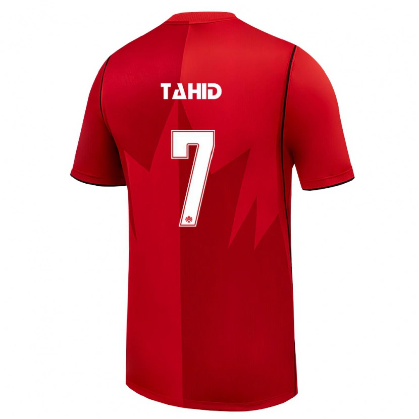 Danxen Pánské Kanada Taryck Tahid #7 Červená Bílá Domů Hráčské Dresy 26-28 Dres