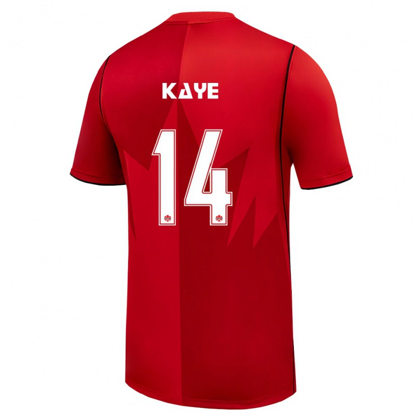 Danxen Pánské Kanada Mark Anthony Kaye #14 Červená Bílá Domů Hráčské Dresy 26-28 Dres