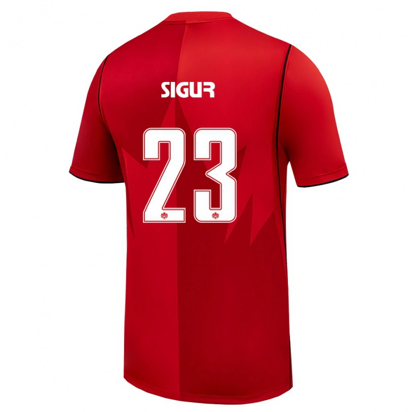 Danxen Pánské Kanada Niko Sigur #23 Červená Bílá Domů Hráčské Dresy 26-28 Dres