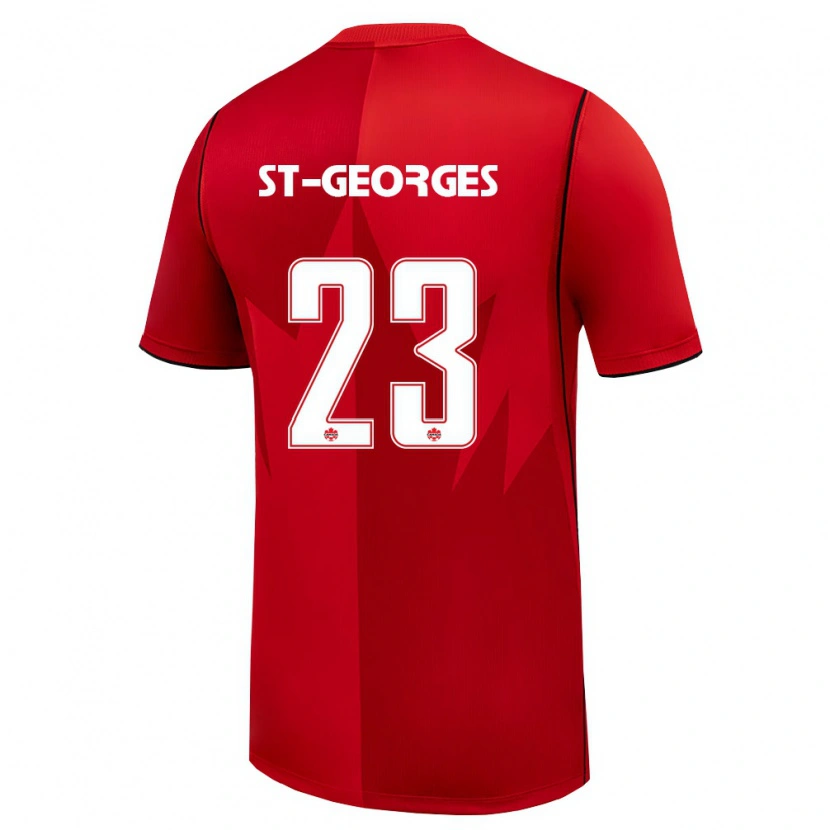 Danxen Pánské Kanada Bianca St Georges #23 Červená Bílá Domů Hráčské Dresy 26-28 Dres