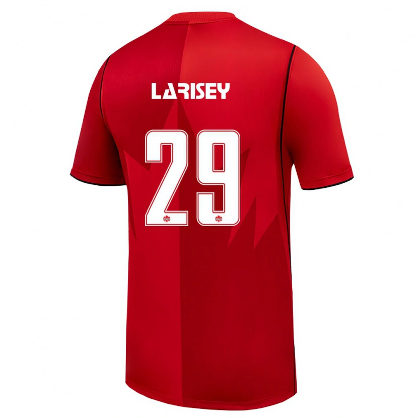 Danxen Pánské Kanada Clarissa Larisey #29 Červená Bílá Domů Hráčské Dresy 26-28 Dres