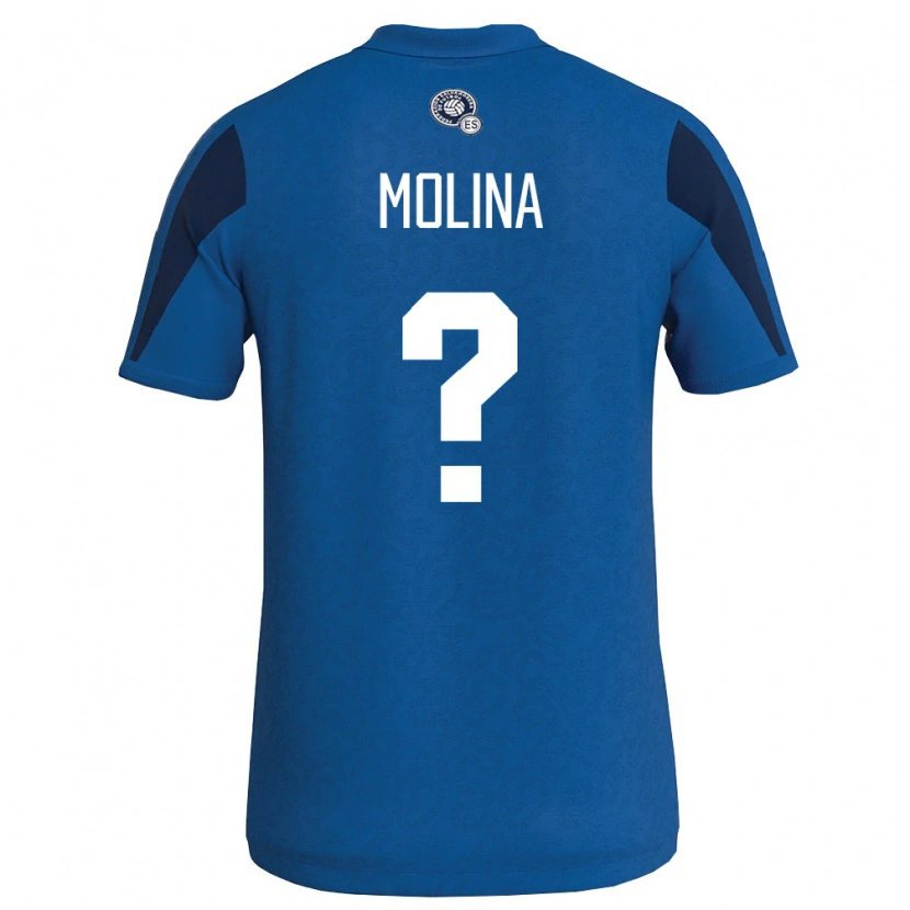 Danxen Pánské Salvador René Molina #0 Modrá Námořnická Domů Hráčské Dresy 26-28 Dres