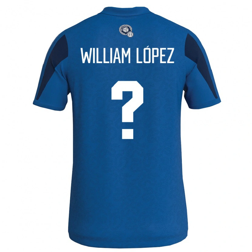 Danxen Pánské Salvador William López #0 Modrá Námořnická Domů Hráčské Dresy 26-28 Dres