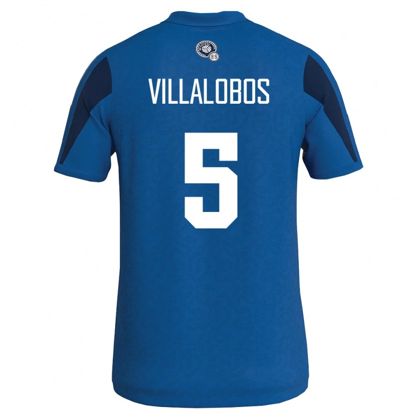 Danxen Pánské Salvador Kristian Villalobos #5 Modrá Námořnická Domů Hráčské Dresy 26-28 Dres