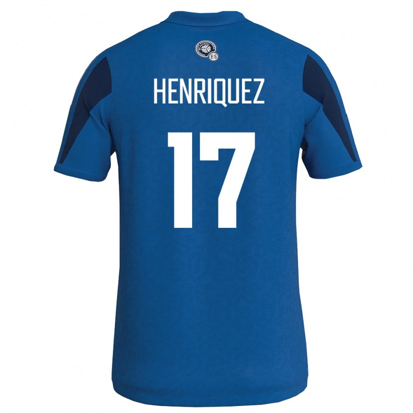 Danxen Pánské Salvador Jairo Henríquez #17 Modrá Námořnická Domů Hráčské Dresy 26-28 Dres