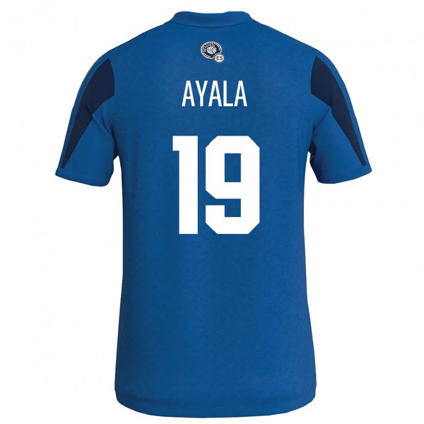 Danxen Pánské Salvador Paolo Ayala #19 Modrá Námořnická Domů Hráčské Dresy 26-28 Dres