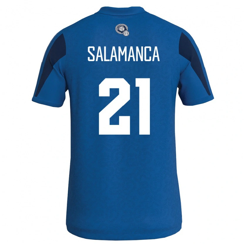 Danxen Pánské Salvador Sneijder Salamanca #21 Modrá Námořnická Domů Hráčské Dresy 26-28 Dres