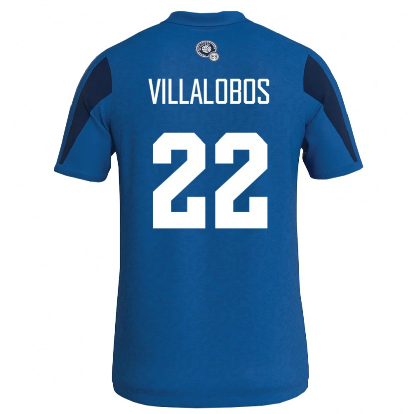 Danxen Pánské Salvador Benjí Villalobos #22 Modrá Námořnická Domů Hráčské Dresy 26-28 Dres