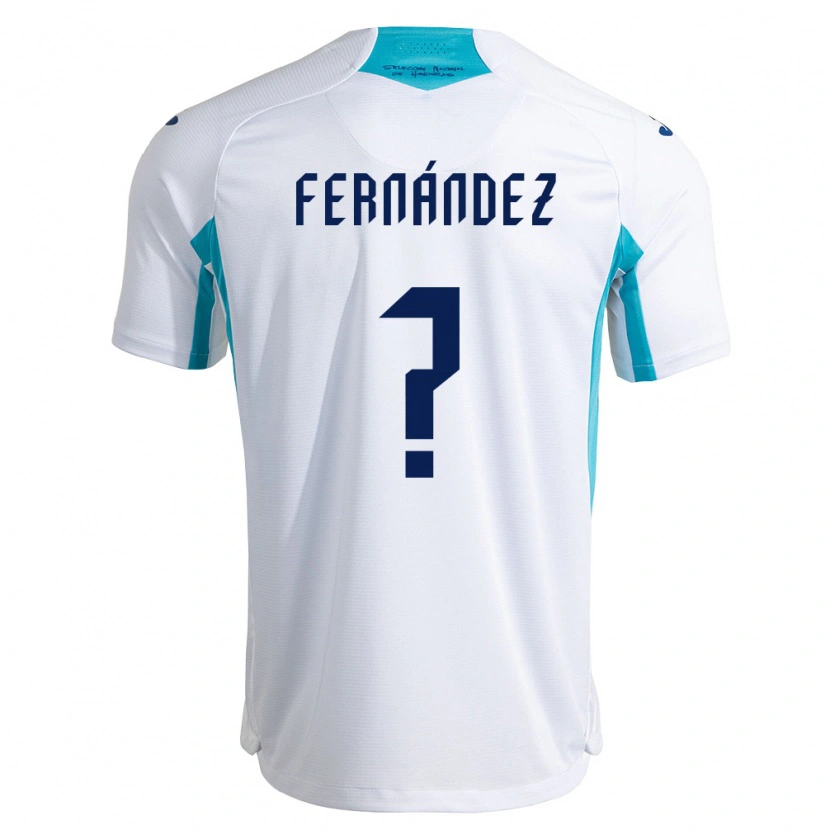 Danxen Pánské Honduras Jaylor Fernández #0 Bílá Modrá Nebeská Modrá Domů Hráčské Dresy 26-28 Dres