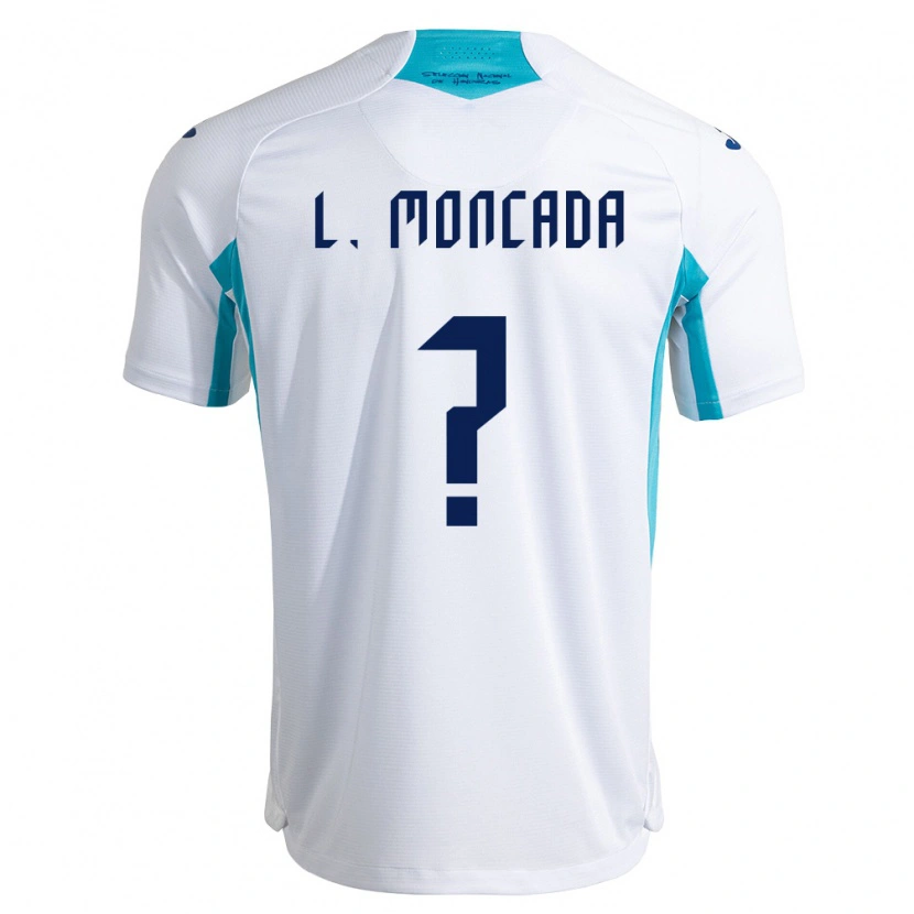 Danxen Pánské Honduras Linda Moncada #0 Bílá Modrá Nebeská Modrá Domů Hráčské Dresy 26-28 Dres