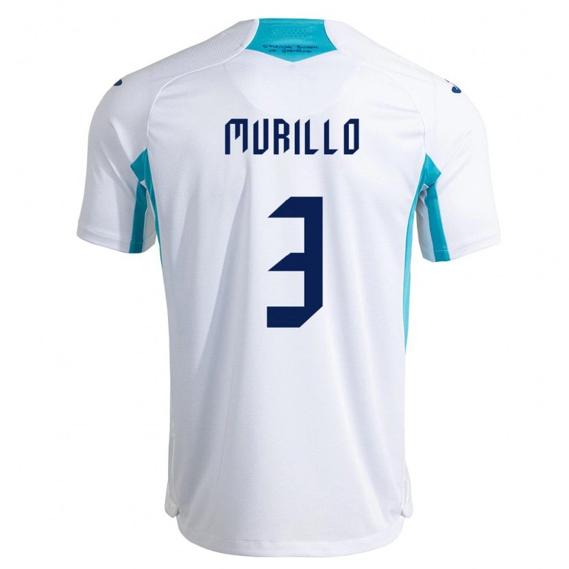 Danxen Pánské Honduras Bárbara Murillo #3 Bílá Modrá Nebeská Modrá Domů Hráčské Dresy 26-28 Dres