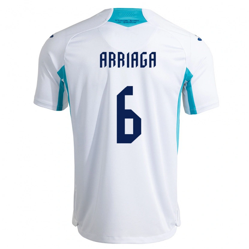 Danxen Pánské Honduras Javier Arriaga #6 Bílá Modrá Nebeská Modrá Domů Hráčské Dresy 26-28 Dres