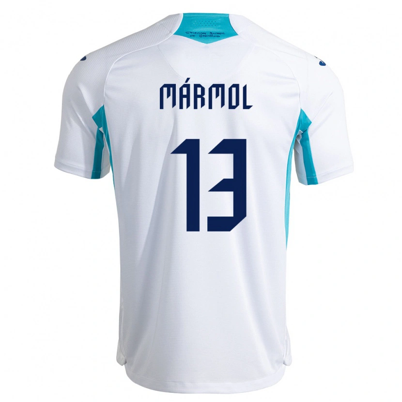 Danxen Pánské Honduras Edil Mármol #13 Bílá Modrá Nebeská Modrá Domů Hráčské Dresy 26-28 Dres
