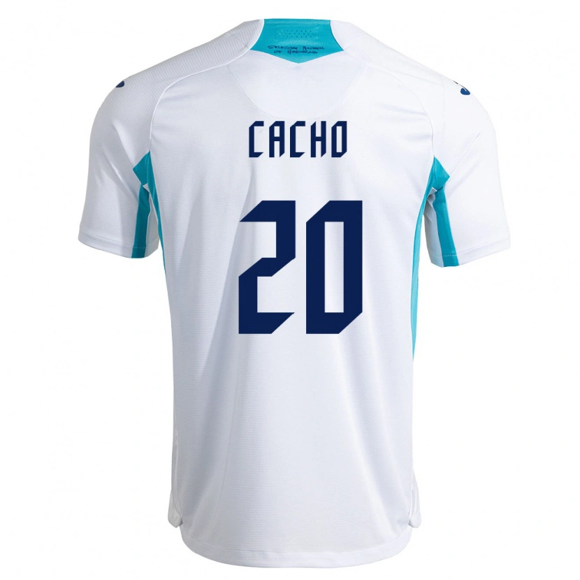 Danxen Pánské Honduras Daylor Cacho #20 Bílá Modrá Nebeská Modrá Domů Hráčské Dresy 26-28 Dres