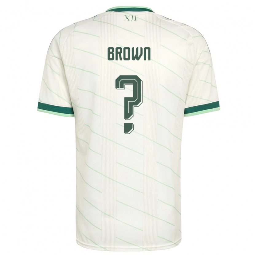 Danxen Pánské Severní Irsko Sean Brown #0 Bílá Zelená Daleko Hráčské Dresy 26-28 Dres