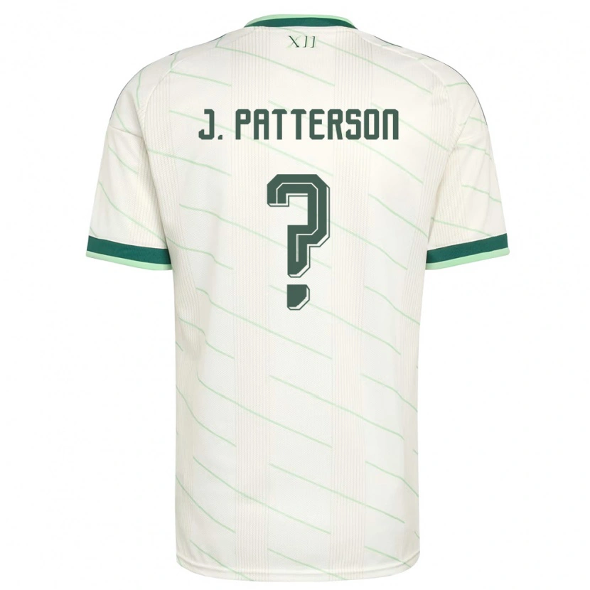 Danxen Pánské Severní Irsko Jack Patterson #0 Bílá Zelená Daleko Hráčské Dresy 26-28 Dres