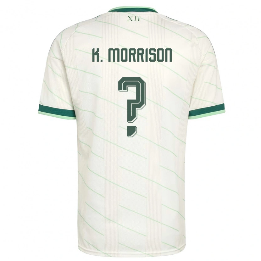 Danxen Pánské Severní Irsko Kieran Morrison #0 Bílá Zelená Daleko Hráčské Dresy 26-28 Dres
