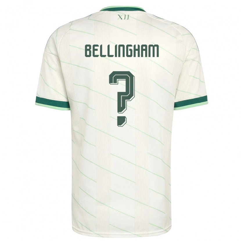 Danxen Pánské Severní Irsko Luke Bellingham #0 Bílá Zelená Daleko Hráčské Dresy 26-28 Dres