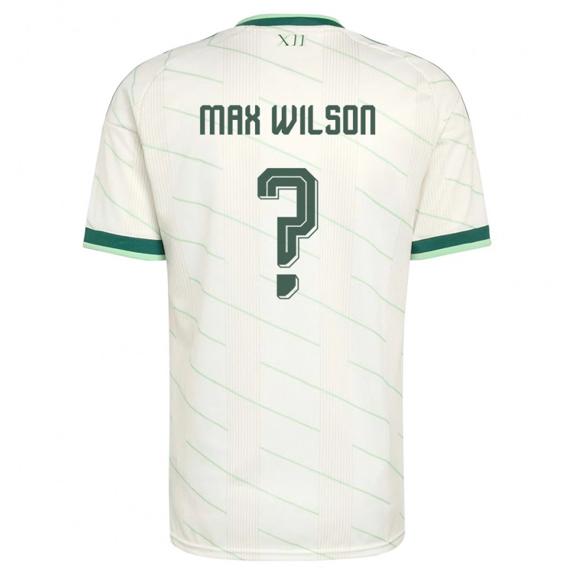 Danxen Pánské Severní Irsko Max Wilson #0 Bílá Zelená Daleko Hráčské Dresy 26-28 Dres