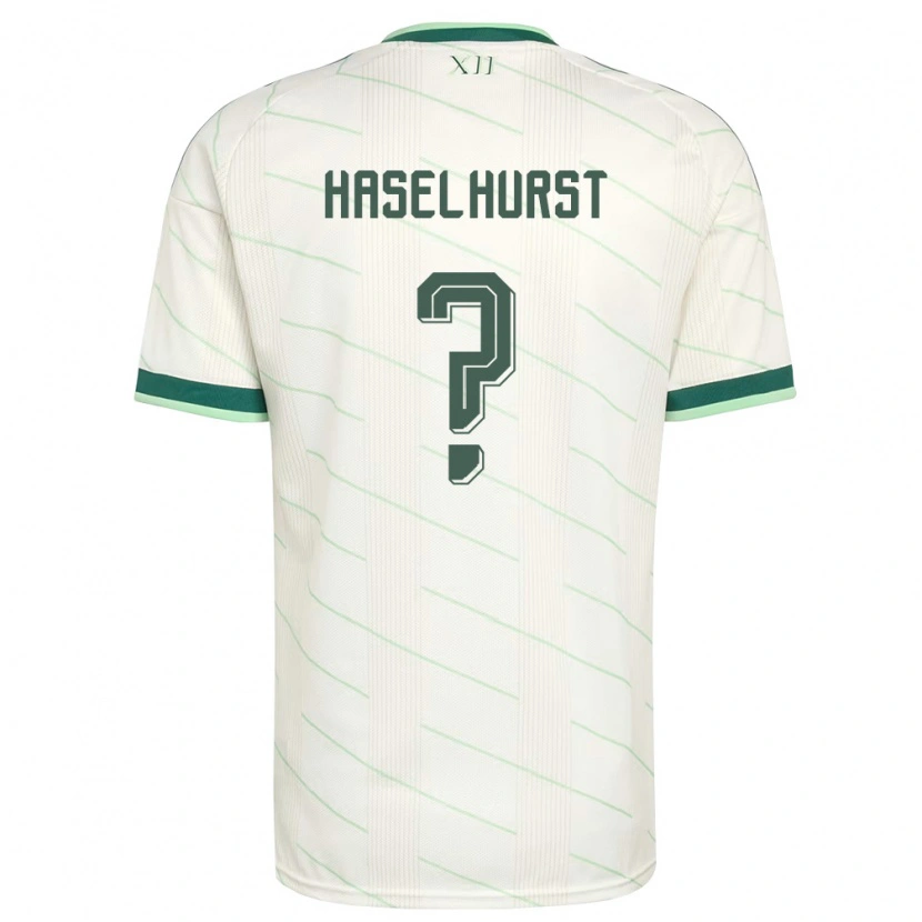 Danxen Pánské Severní Irsko Will Haselhurst #0 Bílá Zelená Daleko Hráčské Dresy 26-28 Dres