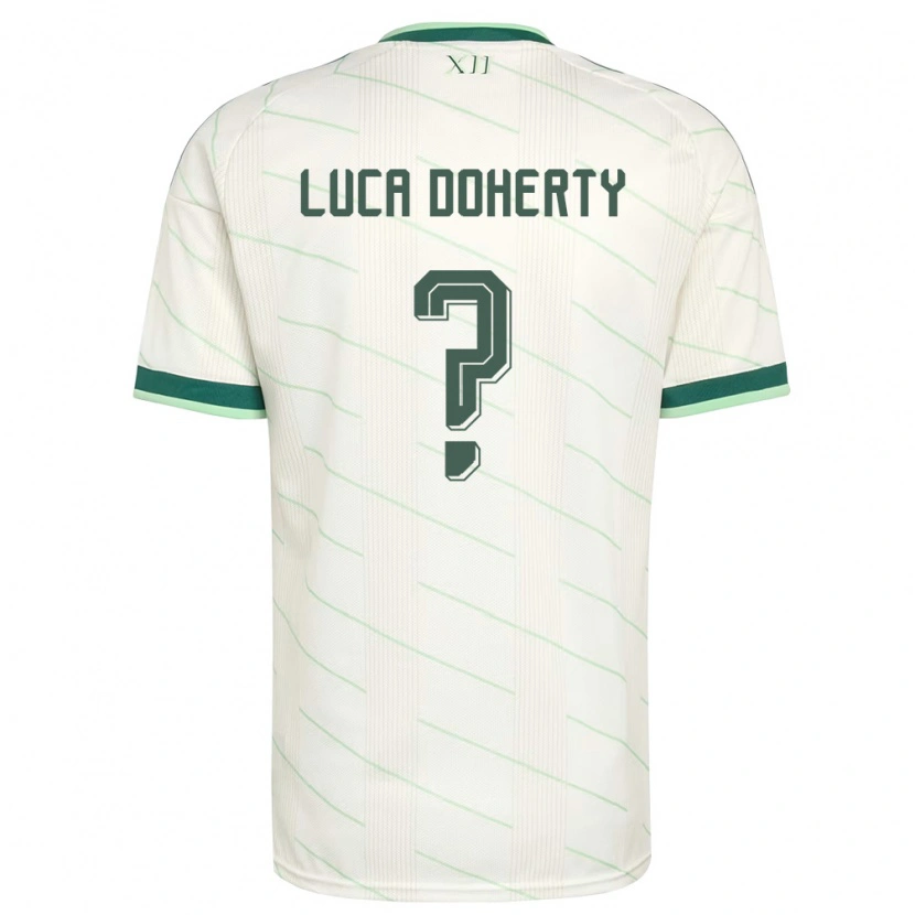 Danxen Pánské Severní Irsko Luca Doherty #0 Bílá Zelená Daleko Hráčské Dresy 26-28 Dres