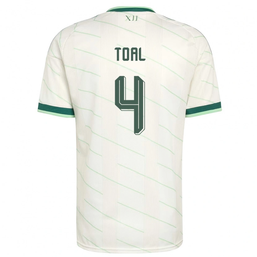 Danxen Pánské Severní Irsko Eoin Toal #4 Bílá Zelená Daleko Hráčské Dresy 26-28 Dres