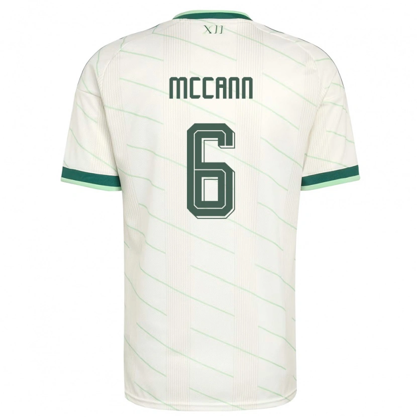 Danxen Pánské Severní Irsko Charlie Mccann #6 Bílá Zelená Daleko Hráčské Dresy 26-28 Dres