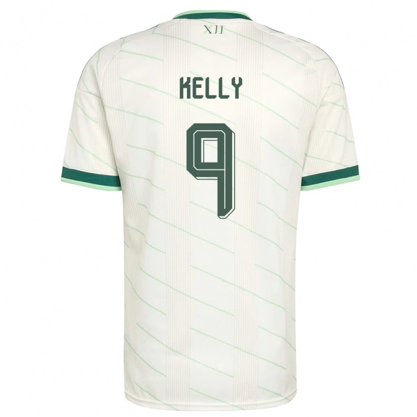 Danxen Pánské Severní Irsko Patrick Kelly #9 Bílá Zelená Daleko Hráčské Dresy 26-28 Dres