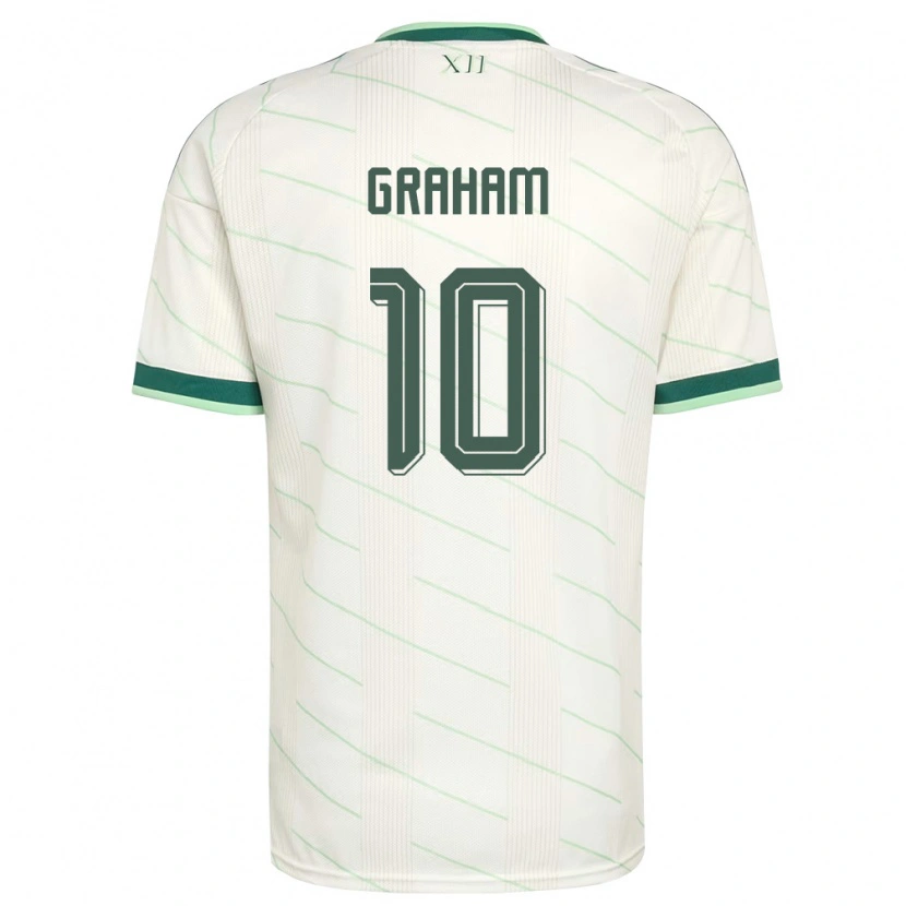 Danxen Pánské Severní Irsko Braiden Graham #10 Bílá Zelená Daleko Hráčské Dresy 26-28 Dres