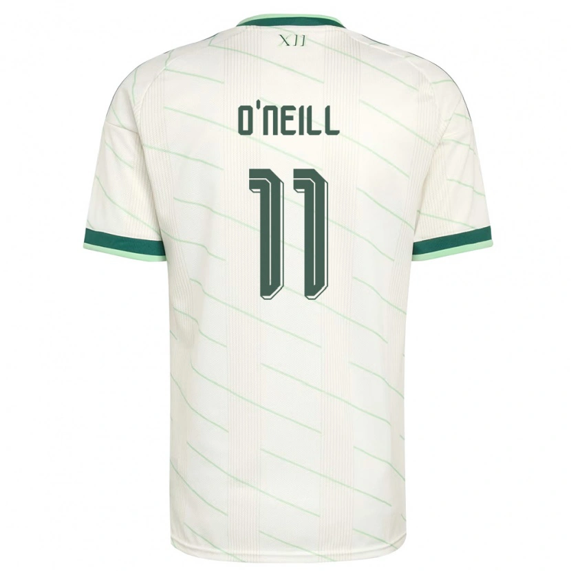 Danxen Pánské Severní Irsko Ceadach O'neill #11 Bílá Zelená Daleko Hráčské Dresy 26-28 Dres