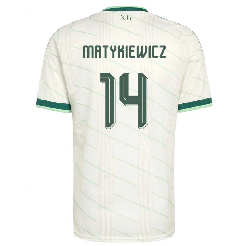 Danxen Pánské Severní Irsko Luke Matykiewicz #14 Bílá Zelená Daleko Hráčské Dresy 26-28 Dres