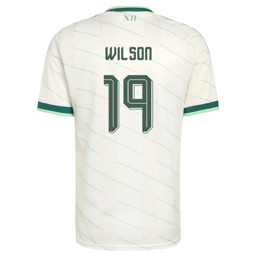 Danxen Pánské Severní Irsko Emily Wilson #19 Bílá Zelená Daleko Hráčské Dresy 26-28 Dres