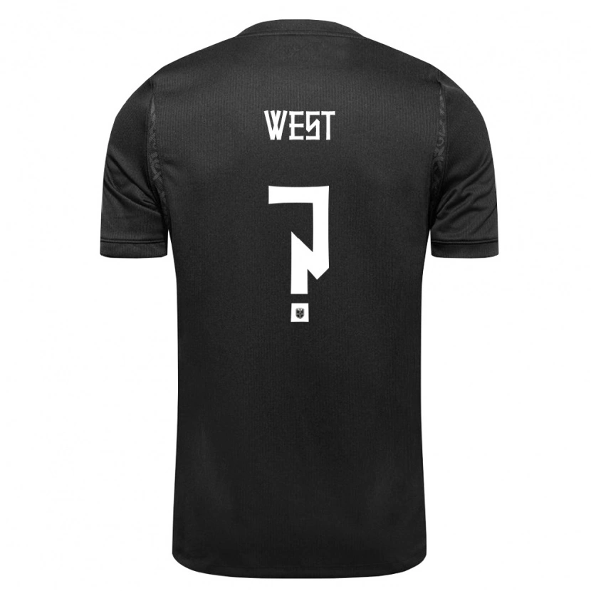 Danxen Pánské Norsko Liam West #0 Černá Daleko Hráčské Dresy 26-28 Dres