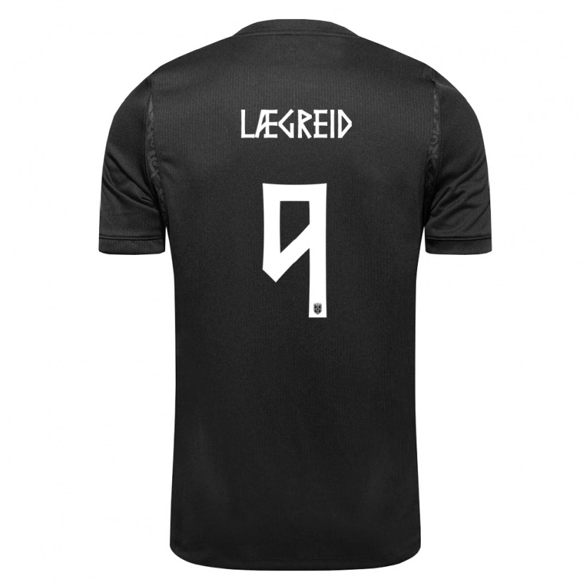 Danxen Pánské Norsko Julian Lægreid #9 Černá Daleko Hráčské Dresy 26-28 Dres