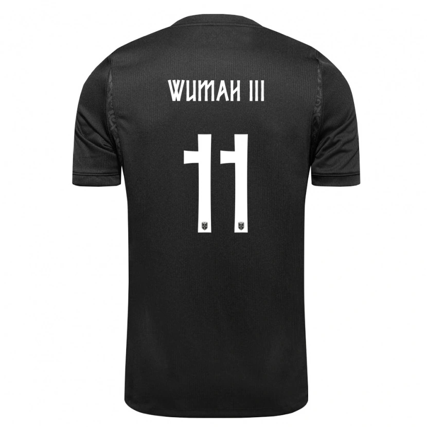Danxen Pánské Norsko Edward Wumah Iii #11 Černá Daleko Hráčské Dresy 26-28 Dres
