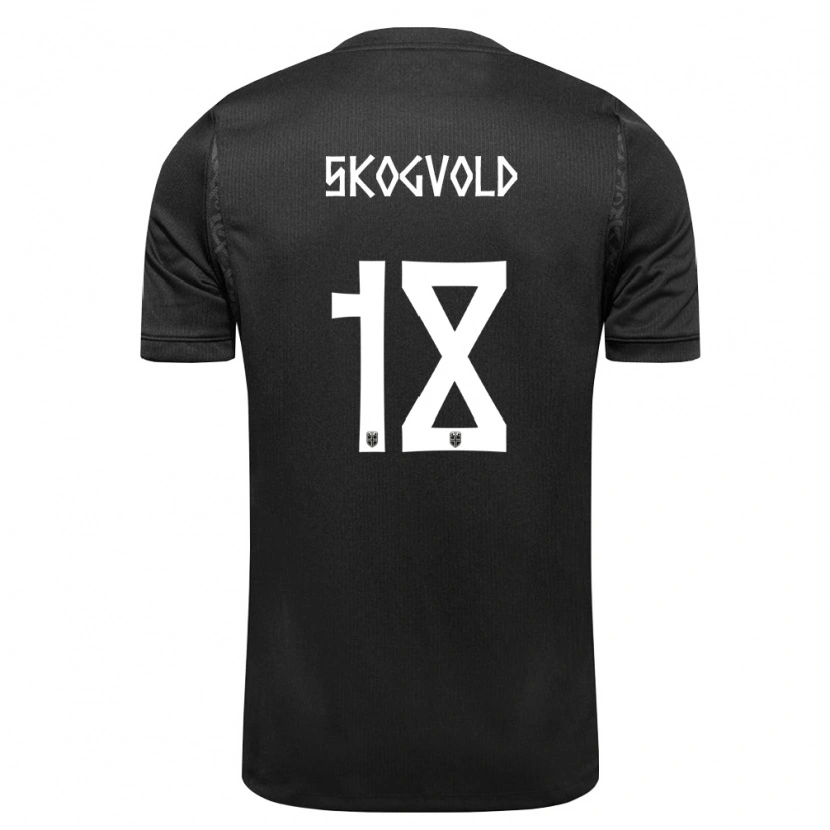 Danxen Pánské Norsko Henrik Skogvold #18 Černá Daleko Hráčské Dresy 26-28 Dres